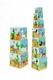 Toronyépítő kocka  A világ állatai 10 db -os  STACKING TOWER JUMBO Animals of the World Scratch