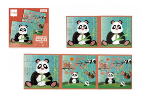 Mágneses puzzle könyv - Panda - Scratch Europe