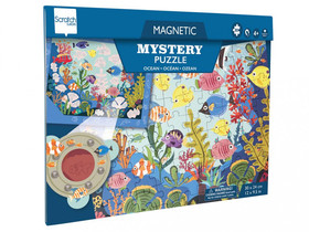 2 az 1-ben mágneses puzzle és felfedező játék mágikus lencsével, Óceán Scratch Europe