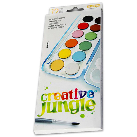 Creative Jungle 12 színű nagy vízfesték kifestővel