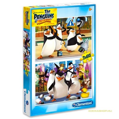 Clementoni: Madagaszkár pingvinjei 2 az 1-ben puzzle