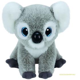 TY Beanie Babies: Kookoo koala plüssfigura - 15 cm, szürke
