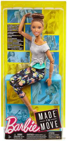 Barbie Mozgásra Tervezve: barna hajú jóga Barbie