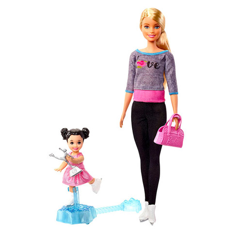 Barbie edző babák: korcsolyaedző