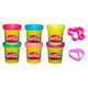 Play-Doh: 6 darabos csillámos gyurmaszett