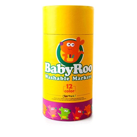 Baby Roo: kimosható filctoll 12 darabos