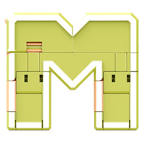 Morphers betűk: M - Elefánt figura