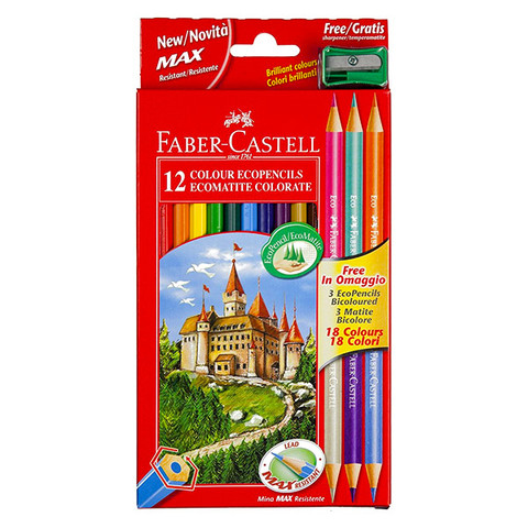 Faber-Castell 12+3 darabos színes ceruza készlet