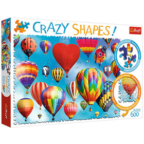 Trefl Crazy Shapes: Színes hőlégballonok 600 db-os puzzle