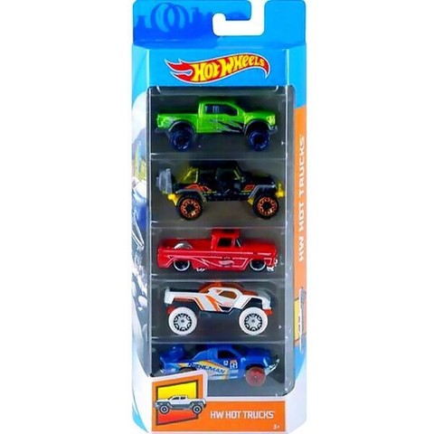 Hot Wheels: 5 darabos kisautó készlet - HW Hot Trucks