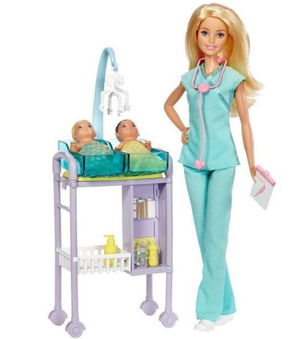 Barbie karrierista babák: gyermekorvos Barbie