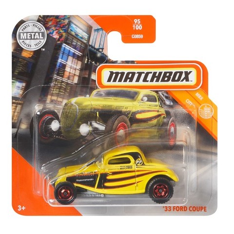 Matchbox:  33 Ford Coupe kisautó - sárga