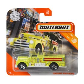 Matchbox: Seagrave Fire Engine kisautó - citromsárga