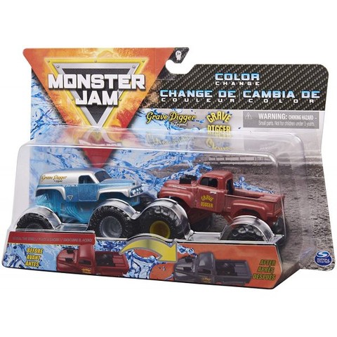 Monster Jam: 2 darabos színváltós autók - Grave Digger