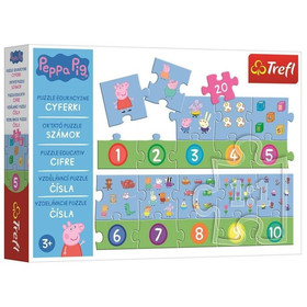 Trefl: Peppa malac - Tanuljunk számolni 20 db-os puzzle