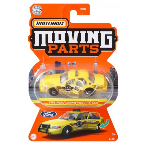 Matchbox Moving Parts: 2006 Ford Crown Victoria Taxi