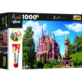 Trefl: Kastély puzzle - 1000 darabos  ajándék ragasztó