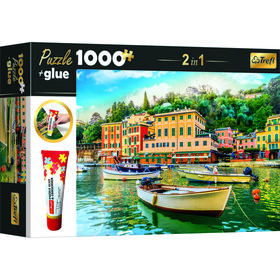 Trefl: Kikötő puzzle - 1000 darabos  ajándék ragasztó
