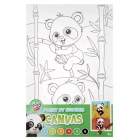 Moxy Festés számok szerint, 6 szín - Panda