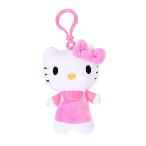Hello Kitty plüss táskaklipp, 12 cm