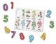 M&D, FA KÉSZSÉGFEJLESZTŐ JÁTÉK, PUZZLE FOGANTYÚVAL, SZÁMOK