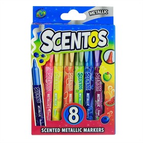 Scentos Illatos, metál fényű filctoll készlet, 8 db-os