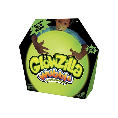 Világító Glowzilla Wubble, 75 cm - neon zöld