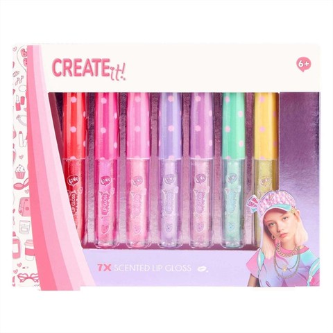 Canenco Create It! Szájfény 7 db-os szett illatos és csillámos színekkel