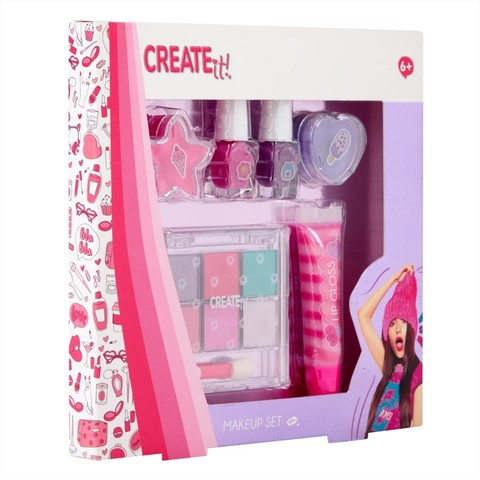 Canenco Create It! Make-up szett - pink, lila