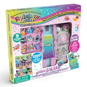 Rainbow Loom Auto Loom Cute-Tique gumikarkötő készítő szett, Fényes Galaxis