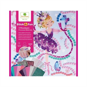 Sycomore Stick'n Fun mozaikkép-készítő nagy szett - balerina hercegnők