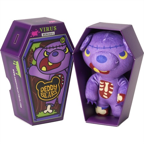 Deddy Bears plüss koporsóban, 5. sorozat, 15 cm-es - Virus