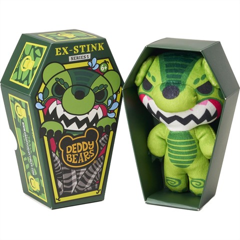 Deddy Bears plüss koporsóban, 5. sorozat, 15 cm-es - Ex-Stink