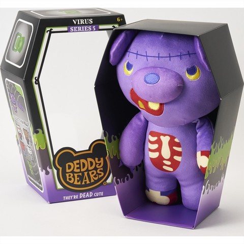 Deddy Bears plüss koporsóban, 5. sorozat, 30 cm-es - Virus