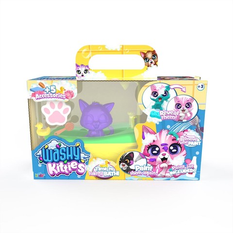 Washy Friends Color Reveal Pancsoló cicusok káddal és 5 kiegészítővel - Pinki