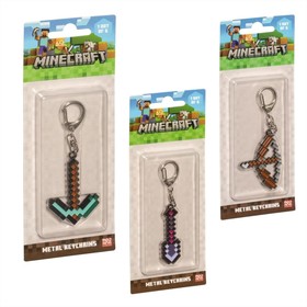 Minecraft fém kulcstartó, 2. sorozat - többféle