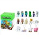 Minecraft meglepetés figura kulcstartó, 13 cm, 2. sorozat - többféle