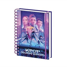 K-POP Démonvadászok Spirálfüzet, A5