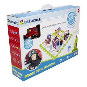 Tatamiz Miniz szivacs puzzle tűzoltóállomás kisautóval