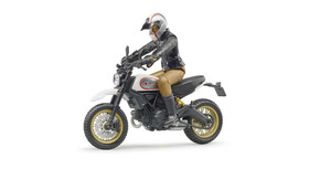 Bruder Scrambler Ducati Desert Sled motorkerékpár vezetővel (63051)