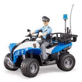 Bruder Bworld Rendőrségi Quad sofőrrel és felszereléssel (63010)