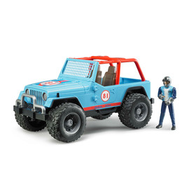 Bruder Jeep Cross terepjáró (kék) sofőrrel (02541)