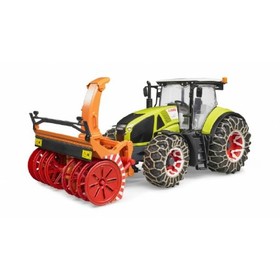 Bruder Claas Axion 950 traktor hólánccal és hóágyuval (03017)
