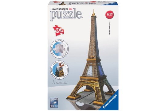 Ravensburger 12556 - Eiffel-torony - Párizs - 216 db-os 3D puzzle