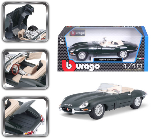 Bburago 1/18 Gold Jaguar E Cabriolet JAKA