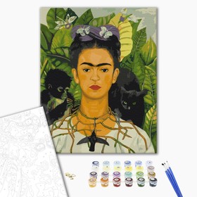 Frieda Kahlo önarckép - számfestő