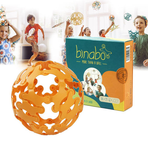 Binabo építőjáték 36 db-os készlet - narancs