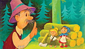 Jancsi és Juliska diafilm - Hänsel und Gretel (német)
