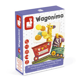  Wagonimo - párosító játék 02748 Janod WAGONIMO - PÁROSÍTÓ JÁTÉK 02748 JANOD