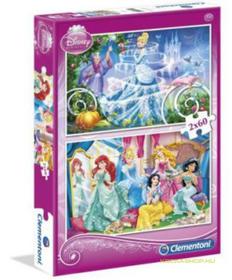 Clementoni Puzzle 2x60 Disney Hercegnők
